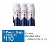 Oferta de Cerveza Michelob Ultra 6 latas de 330ml por $110 en Walmart