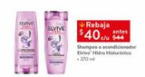 Oferta de Shampoo o acondicionador Elvive Hidra Hialurónico 370ml por $40 en Walmart