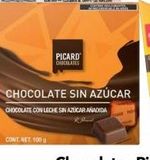 Oferta de PICARD CHOCOLATE SIN AZUCAR C/100GR en Farmacia San Pablo
