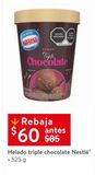 Oferta de Helado triple chocolate Nestlé por $60 en Walmart Express