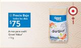 Oferta de Arroz para sushi  por $75 en Walmart Express