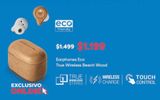 Oferta de Energy System earphones Eco true wireless Beech Wood por $1199 en Office Depot