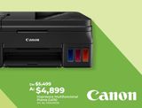 Oferta de Canon Impresora Multifuncional Pixma G4110 por $4899 en Office Depot