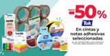 Oferta de Tuk cintas y notas adhesivas seleccionadas en Office Depot