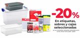 Oferta de Etiquetas, sobres y cajas seleccionadas en Office Depot
