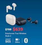 Oferta de Energy System earphones true wireless Style 2 por $639 en Office Depot