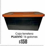 Oferta de Caja ferretera Plasvic 16 galones por $158 en La Comer