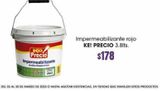 Oferta de Impermeabilizante rojo Ke Precio 3.8L por $178 en La Comer