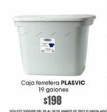 Oferta de Caja ferretera Plasvic 19 galones por $198 en La Comer
