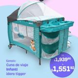 Oferta de Cuna de viaje Infanti idara tigger por $1551.92 en Woolworth