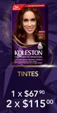 Oferta de Tintes para cabello Koleston por $67.9 en Woolworth
