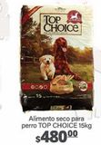 Oferta de Alimento seco para perro Top Choice 15kg por $480 en La Comer