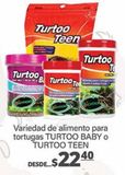 Oferta de Alimento para tortugas Turtoo Baby o Turtoo Teen  por $22.4 en La Comer