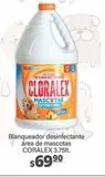 Oferta de Blanqueador desinfectante área de mascotas Cloralex 3,75lt por $69.9 en La Comer