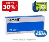 Oferta de TEMERIT COM 5MG CAJ C/28 por $698.5 en Farmacia San Pablo