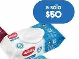 Oferta de HUGGIES TOALLITAS CUIDADO PURO C/80PZ por $50 en Farmacia San Pablo