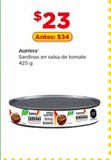 Oferta de Sardinas en salsa de tomate Aurrera 425g por $23 en Bodega Aurrera