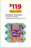Oferta de Toallitas húmedas Suavelastic 100pzas por $119 en Bodega Aurrera