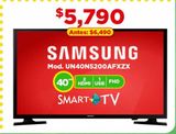Oferta de Smart tv Samsung por $5790 en Bodega Aurrera