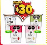 Oferta de Yogurt Santa Clara 125g por $30 en Bodega Aurrera