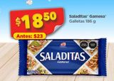 Oferta de Saladitas Gamesa 186g por $18.5 en Bodega Aurrera