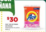 Oferta de Detergente en polvo Ace 800g por $30 en Bodega Aurrera