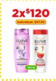 Oferta de Shampoo Elvive 680ml por $120 en Bodega Aurrera
