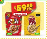 Oferta de Cereales Froot Loops 410g por $59.5 en Bodega Aurrera