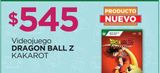 Oferta de Videojuegos Dragon Ball Z por $545 en Chedraui