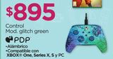Oferta de Control Xbox Alámbrico Glitch Green por $895 en Chedraui