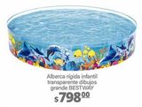 Oferta de Alberca rígida infantil transparente dibujos grande Bestway por $798 en La Comer