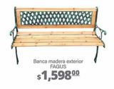 Oferta de Banca de madera exterior fagus por $1598 en Fresko