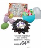 Oferta de HUEVITOS DE PASCUA PARA PINTAR FAGUS por $64 en Fresko