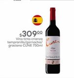 Oferta de Vino tinto Cune 750ml por $309 en Fresko