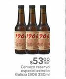 Oferta de Cerveza reserva especial estrella Galicia 1906 330ml por $53 en Fresko