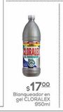 Oferta de Blanqueador en gel Cloralex 950ml por $17 en Fresko