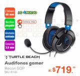 Oferta de Audífonos Gamer Turtle Beach Recon 50P por $719 en RadioShack