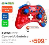 Oferta de Control Alámbrico PDP Rock Candy Super Mario por $599 en RadioShack