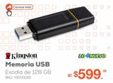 Oferta de Memoria USB Kingston Data Traveler Exodia  por $599 en RadioShack