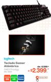 Oferta de Teclado Gamer Alámbrico Logitech G413 Prodigy por $2399.2 en RadioShack