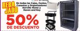 Oferta de En todas las cajas, cestos, canastas y organizadores  en HEB