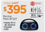 Oferta de Bocina Select Sound BT227 LED por $395 en Chedraui