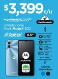 Oferta de Celular Moto E22 32GB Telcel por $3399 en Chedraui