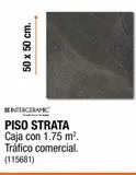 Oferta de PISO STRATA 50X50 GRAFITE 1.75M2 en The Home Depot