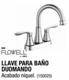 Oferta de LLAVE MEZCLADORA PARA BAÑO DUOMANDO DE 4 PULGADAS LATÓN en The Home Depot
