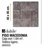 Oferta de PISO MACEDONIA GRIS 45X45 1.64M2 en The Home Depot