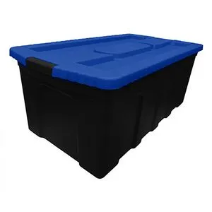 Oferta de CAJA DE PLÁSTICO DE USO RUDO 125 L NEGRO por $399 en The Home Depot