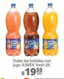 Oferta de Bebidas con jugo Jumex fresh 2L por $19.5 en La Comer