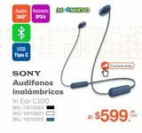 Oferta de Audífonos inalambricos Sony por $599 en RadioShack