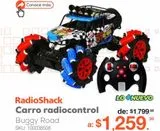 Oferta de Carro radiocontrol por $1259 en RadioShack